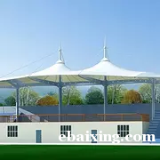 信阳膜结构遮阳 景观膜 车棚 体育场